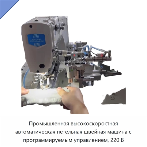 Промышленная высокоскоростная автоматическая петельная швейная машина с программируемым управлением, 220 В