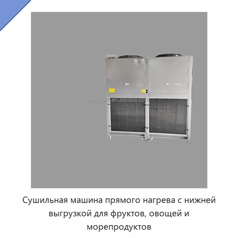 Сушильная машина прямого нагрева с нижней выгрузкой для фруктов, овощей и морепродуктов