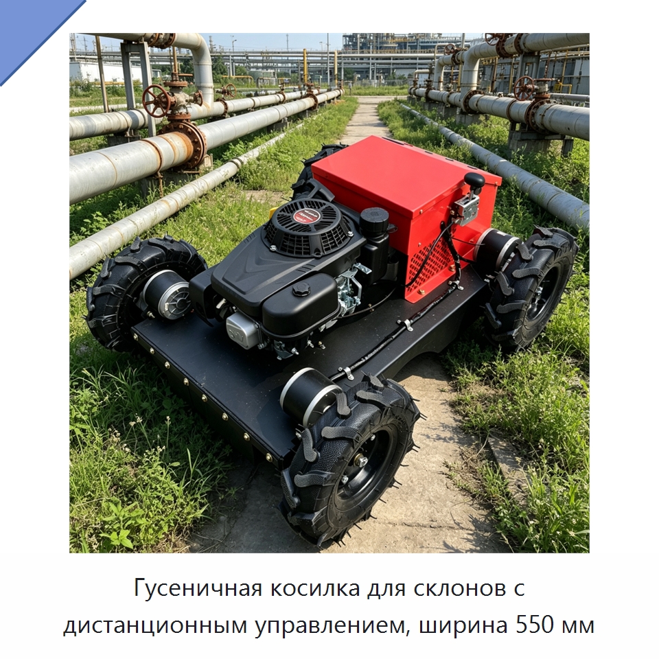 Гусеничная косилка для склонов с дистанционным управлением, ширина 550 мм — Газонокосилки