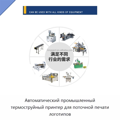 Автоматический промышленный термоструйный принтер для поточной печати логотипов