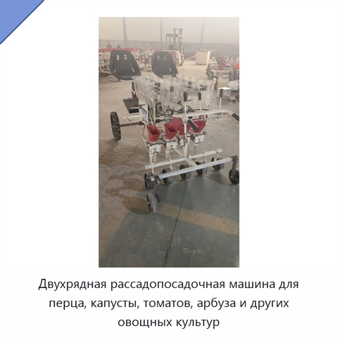 Двухрядная рассадопосадочная машина для перца, капусты, томатов, арбуза и других овощных культур