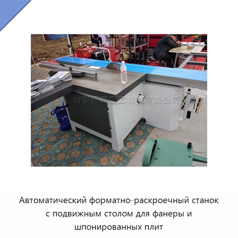 Автоматический форматно-раскроечный станок с подвижным столом для фанеры и шпонированных плит