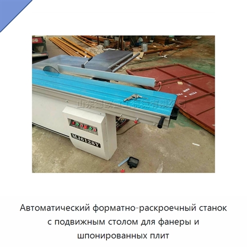 Автоматический форматно-раскроечный станок с подвижным столом для фанеры и шпонированных плит