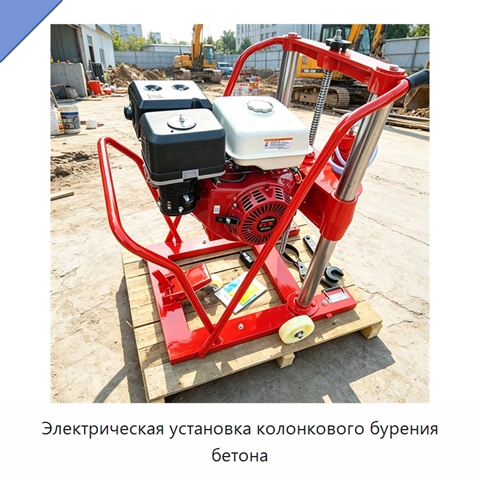 Электрическая установка колонкового бурения бетона